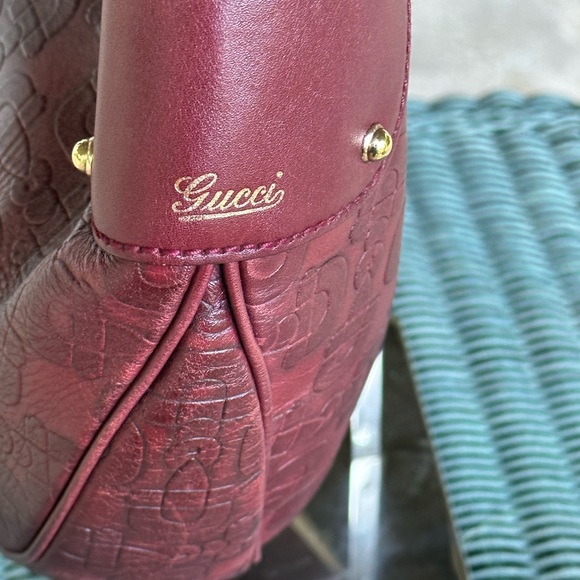 ❤️🔥🚫SOLD🚫AUTHENTICATED Bordeaux Gucci horse bit bamboo hobo bag❤️🔥 - Picture 4 of 13